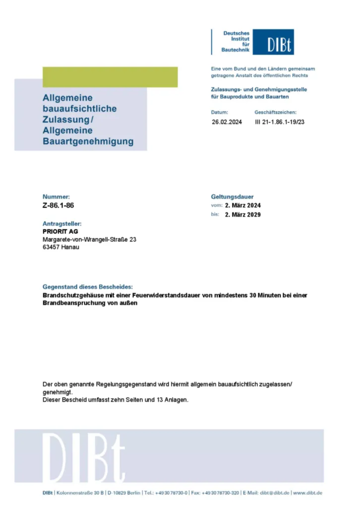 Bild Produktzertifikat de-DE 2024-03-19 | Hager Deutschland